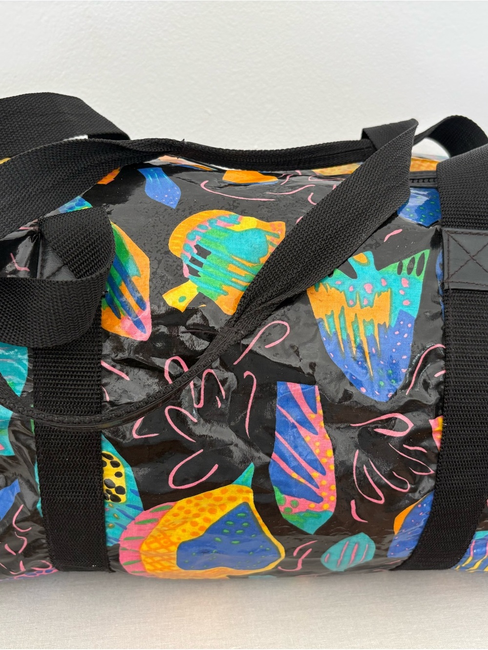 Ken Done Vintage Tropical Fish Duffel Travel Weekender Bag